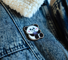 Load image into Gallery viewer, Boba Panda Wooden Pin