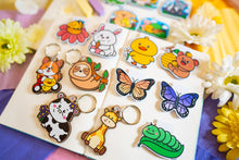 Load image into Gallery viewer, A delicate magnetic bookmark featuring a beautifully detailed purple butterfly with elegant, fluttering wings. This eco-friendly bookmark has a soft, hand-drawn style, perfect for adding a touch of nature’s beauty to your reading! 🦋📖✨