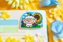 Load image into Gallery viewer, The Special Spring Magnetic Bookmark Set is a collection of five charming bookmarks, each featuring unique spring-themed designs. These bookmarks are double-sided, with a protective laminate on the front that provides a glossy finish. Each bookmark measures approximately 2.4 inches on its longest side and contains a strong rectangular magnet inside to securely hold your page without causing damage. Please note that colors may vary slightly from the pictures due to lighting and other factors. This set includ