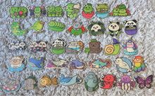 Load image into Gallery viewer, Set of 2 Glass Cups with Bamboo Lids & Bamboo Stickers