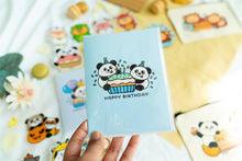 Load image into Gallery viewer, Panda Happy Birthday Cards (Set of 3)