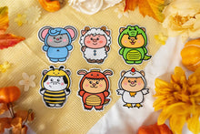 Load image into Gallery viewer, Hamster in a Rooster Costume Glossy Sticker