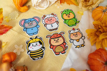 Load image into Gallery viewer, Bunny in a Dragon Costume Glossy Sticker