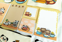 Load image into Gallery viewer, Monkey Macaron and Duckie Sticky Notepad