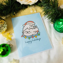 Load image into Gallery viewer, Seals Happy Holidays Card