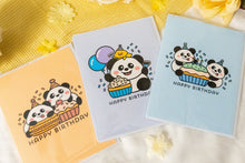 Load image into Gallery viewer, Panda Happy Birthday Cards (Set of 3)