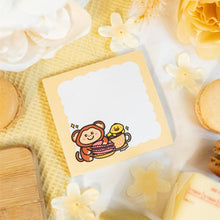 Load image into Gallery viewer, Monkey Macaron and Duckie Sticky Notepad