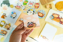 Load image into Gallery viewer, Panda Cozy Cafe Sticky Notepad