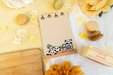 Load image into Gallery viewer, Panda and Frogs Cozy Cafe Memopad