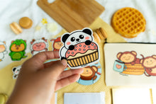 Load image into Gallery viewer, Panda Pink Cupcake Sticker