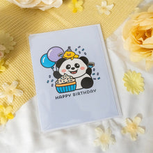Load image into Gallery viewer, Purple Panda and Duck Happy Bithday Card