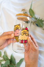 Load image into Gallery viewer, his set includes stickers featuring hamsters with various desserts, such as cupcakes and ice cream cones. Each sticker is made from sustainable bamboo and is eco-friendly.