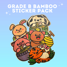 Load image into Gallery viewer, Grade B Mystery Bamboo Sticker Pack (of 5)
