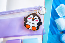 Load image into Gallery viewer, Penguin Wooden Keychain
