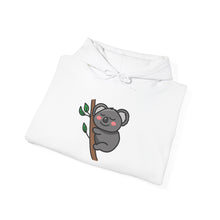 Load image into Gallery viewer, Koala Bear Hoodie – Cute Sleeping Koala on Eucalyptus Tree Sweatshirt
