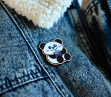 Load image into Gallery viewer, Boba Panda Wooden Pin
