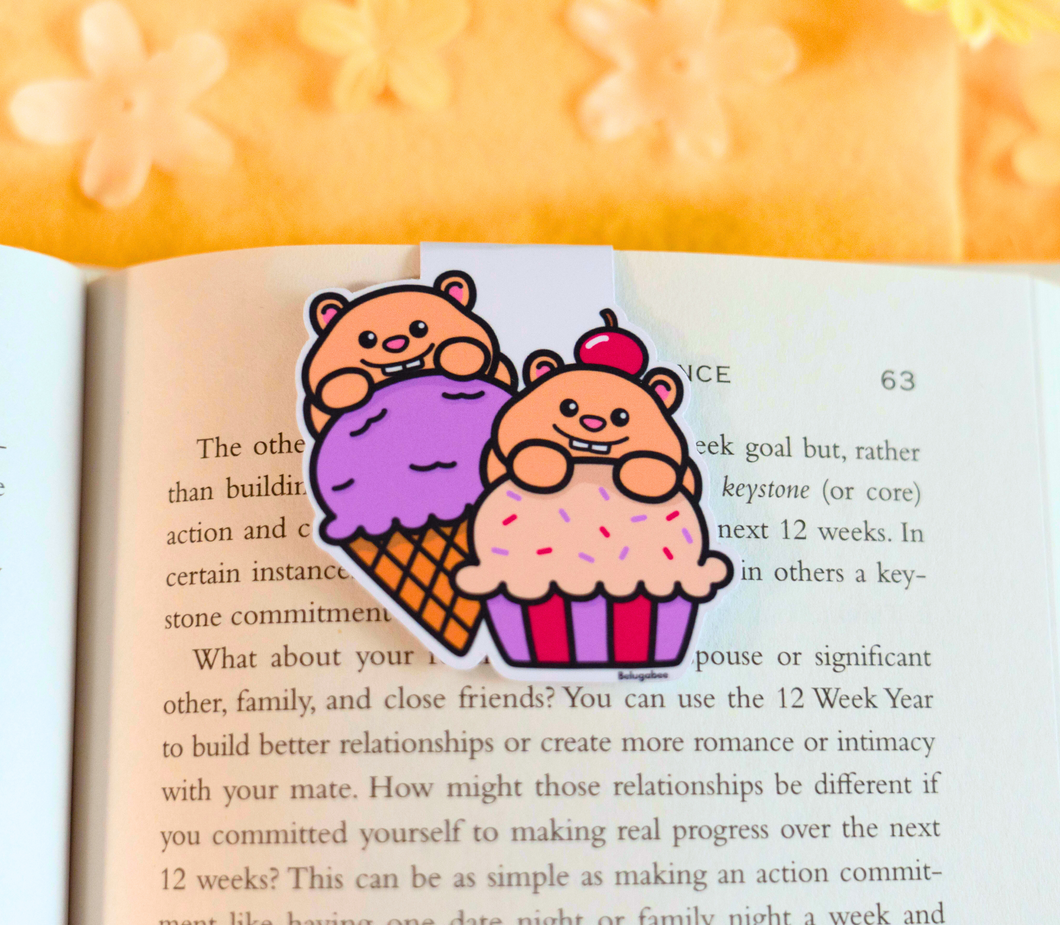 Hamster Dessert Twins Bookmark