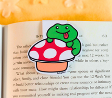 Load image into Gallery viewer, Frog and Mushroom Bookmark
