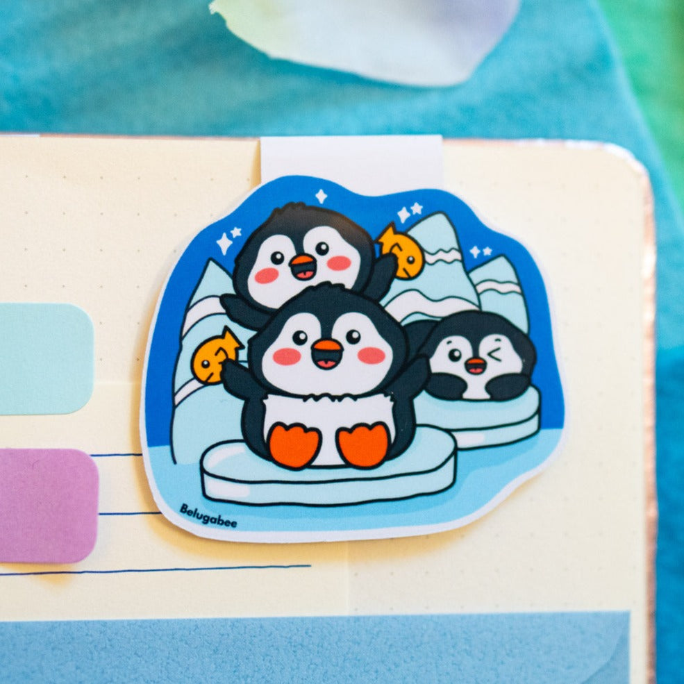 Penguin Iceberg Magnetic Bookmark