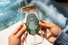 Load image into Gallery viewer, Bamboo Sticker on glass Cup
