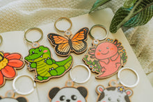 Load image into Gallery viewer, Crocodile Wooden Keychain
