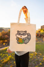 Load image into Gallery viewer, Raccoon Corn Tote Bag
