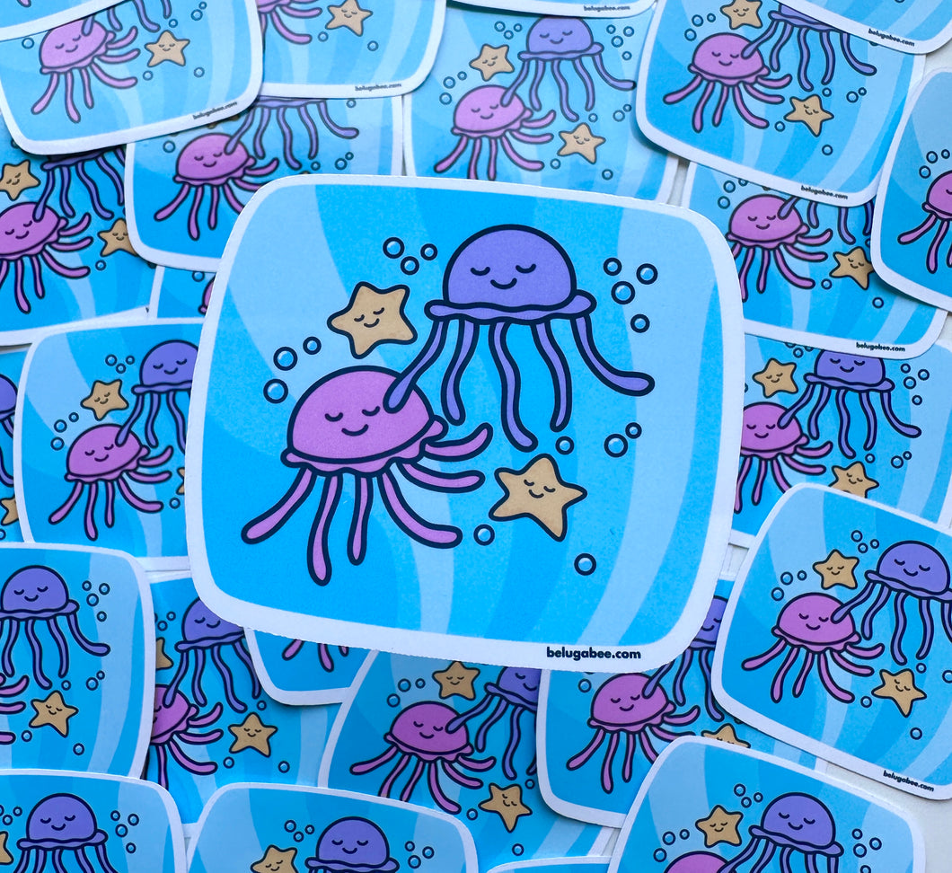 Free Jelly N' Sea Star Sticker