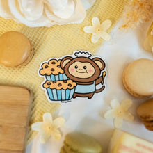 Load image into Gallery viewer, Monkey Loves to Bake Muffins Sticker
