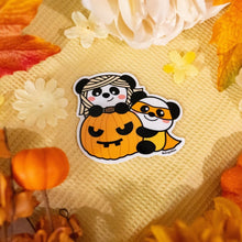 Load image into Gallery viewer, Panda Halloween Glossy Sticker
