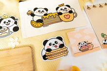 Load image into Gallery viewer, Panda Pancakes and Coffee Pencil Pouch
