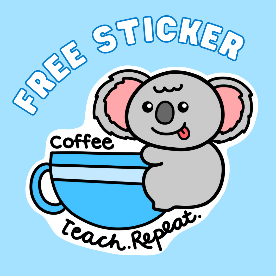 Free Koala Coffee Sticker