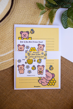 Load image into Gallery viewer, Bear and Bee Letter Writing Set, Bear and Honey, Paper notes, Stickers, Writing Notes, Writing, Stationary
