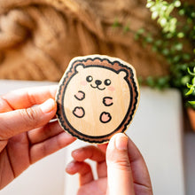 Load image into Gallery viewer,  Belugabee Hedgehog Bamboo Sticker Alt Text: Adorable hedgehog design on eco-friendly bamboo, adding a touch of woodland charm to your belongings. 🦔🌿 #BambooSticker #HedgehogDesign #CuteDecor
