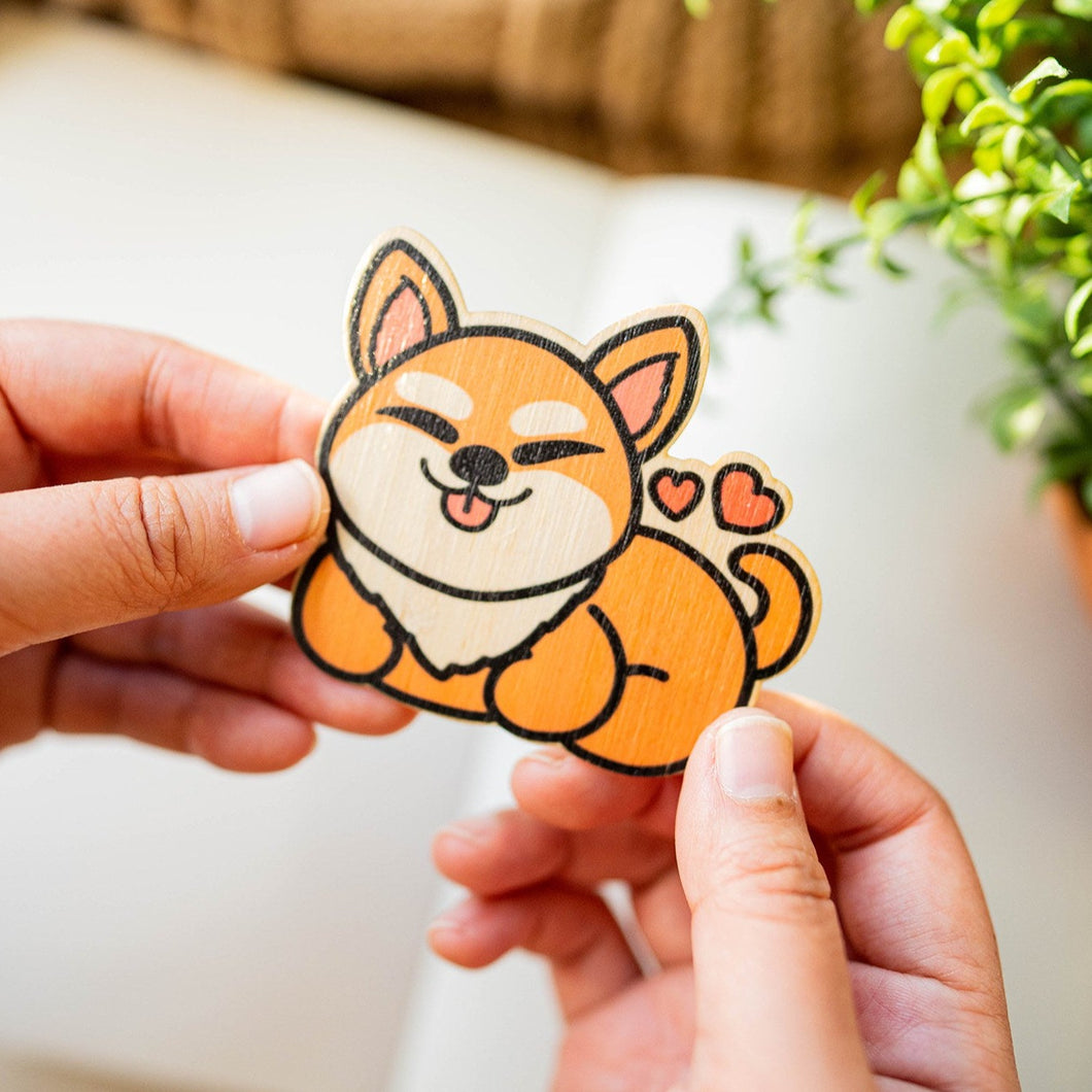 Puppy Bamboo Sticker