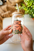 Load image into Gallery viewer, Piggies and Flowers Bamboo Sticker

