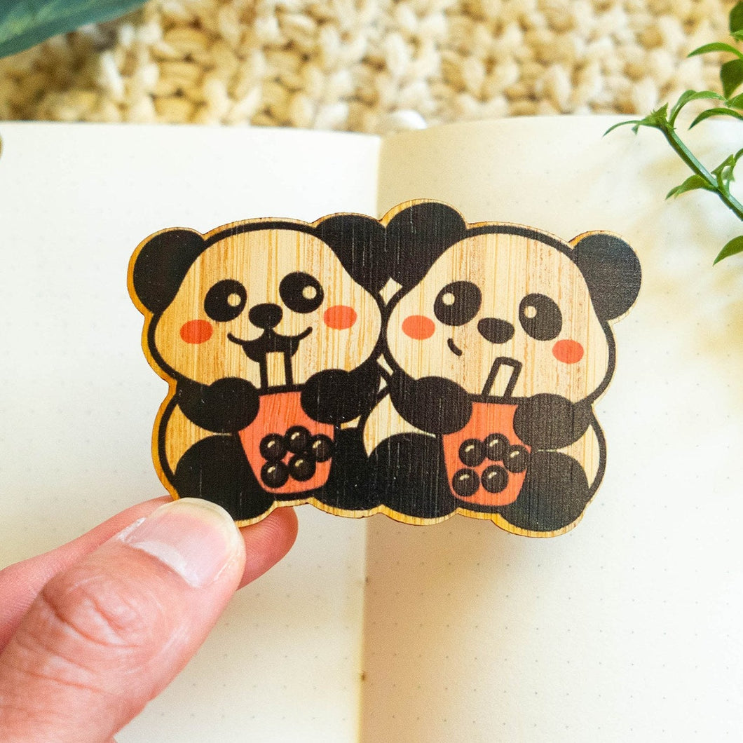 Panda Boba Bamboo Sticker