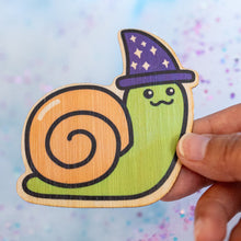 Load image into Gallery viewer, Wizard Snail Bamboo Sticker
