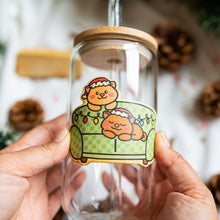 Load image into Gallery viewer, Cozy Holiday Cats Bamboo Sticker
